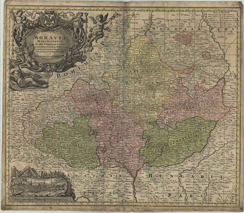 Böhmen um das Jahr 1730 von Matthäus Seutter