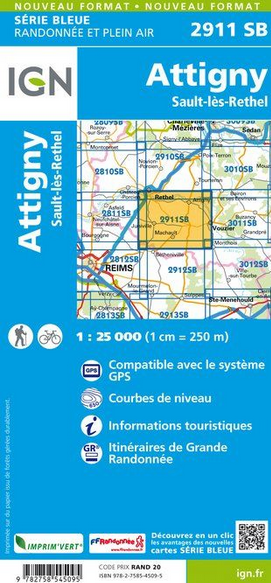 Champagne Nord 1:25.000 - Topographische Karte Frankreich