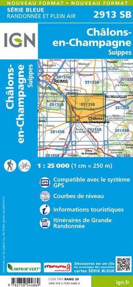 Champagne Nord 1:25.000 - Topographische Karte Frankreich