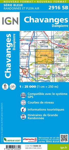 Champagne Nord 1:25.000 - Topographische Karte Frankreich