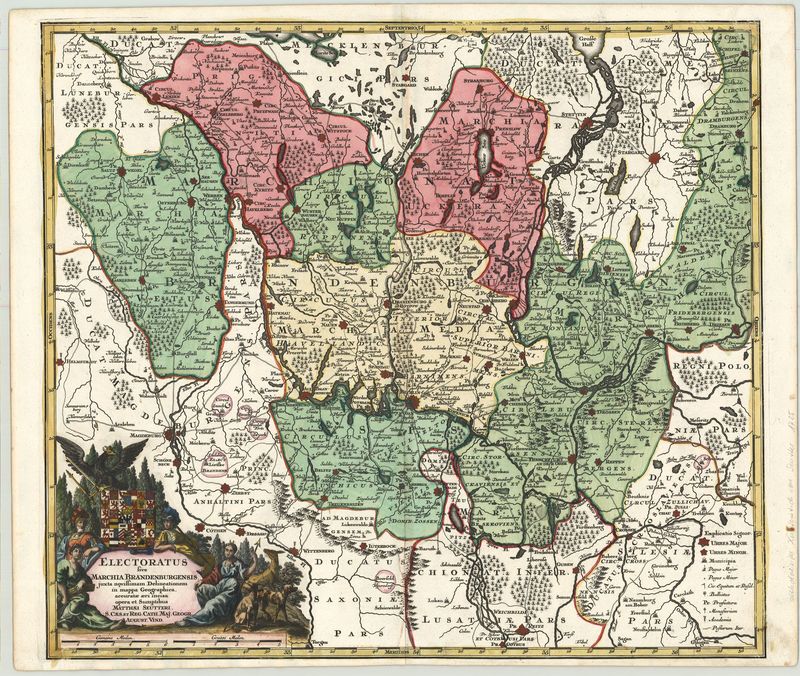 Brandenburg um das Jahr 1725 von Matthäus Seutter