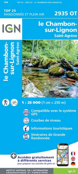 Rhone-Alpes 1:25.000 - Topographische Karte Frankreich Série Bleue