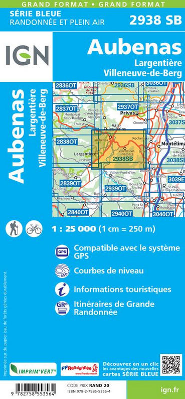 Provence & Côte d’Azur 1:25.000 - Topographische Karte Frankreich Série Bleue