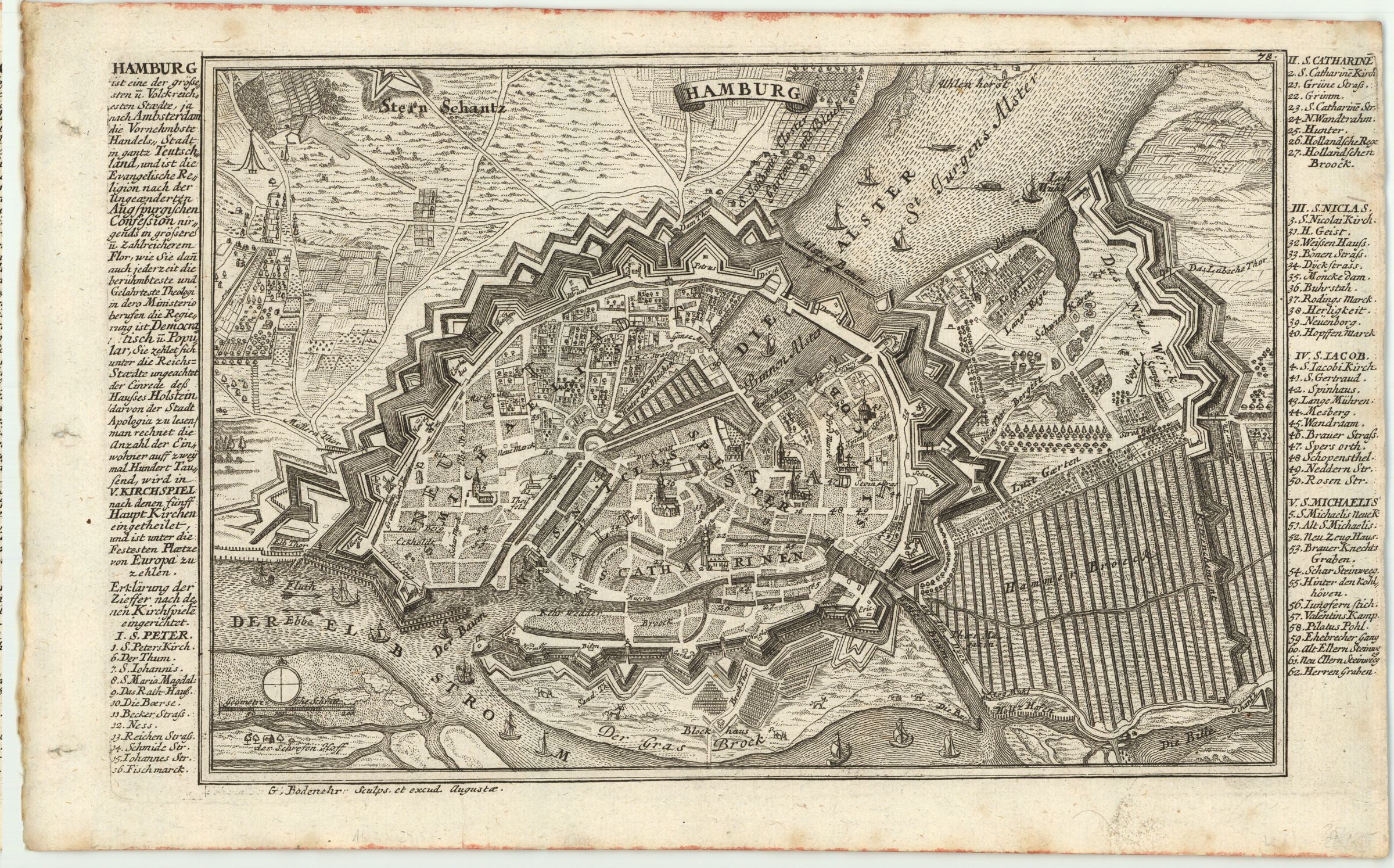 Hamburg im Jahr 1720 von Gabriel Bodenehr