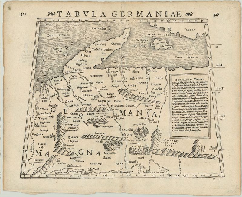 Deutschland in der Zeit um 1560 von Sebastian Münster