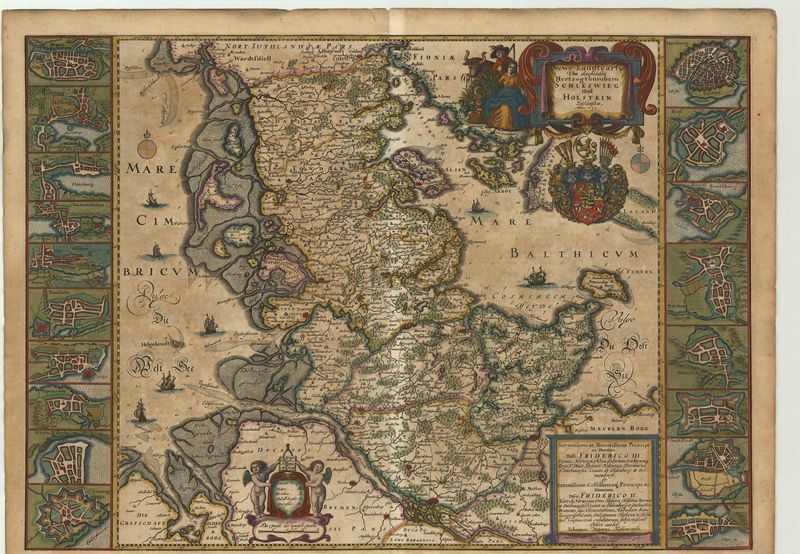 Schleswig-Holstein im Jahr 1650 von Joan Blaeu & Johannes Mejer