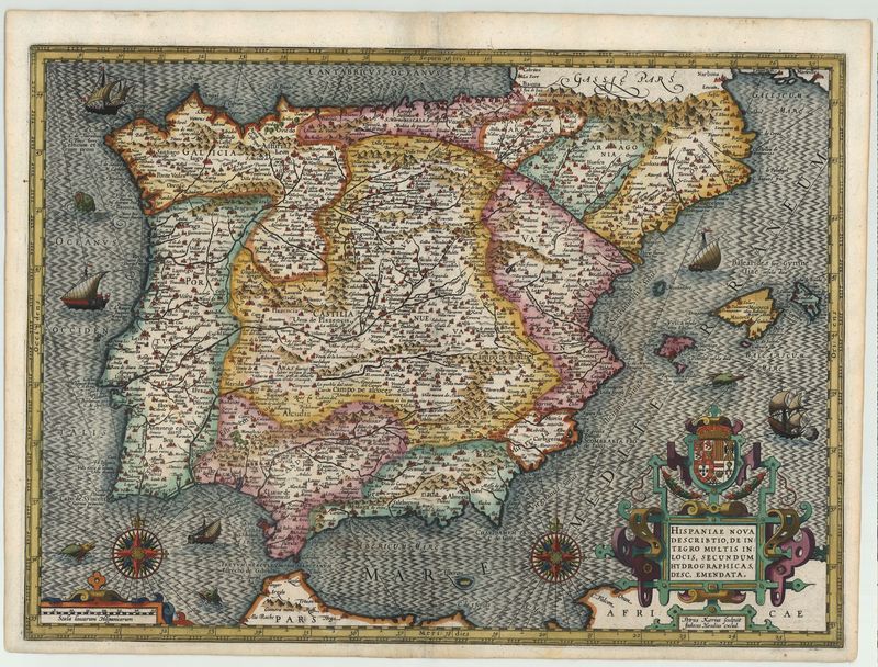 Spanien in der Zeit um 1620 von Jodocus Hondius