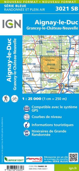 Champagne Süd 1:25.000 - Topographische Karte Frankreich Série Bleue