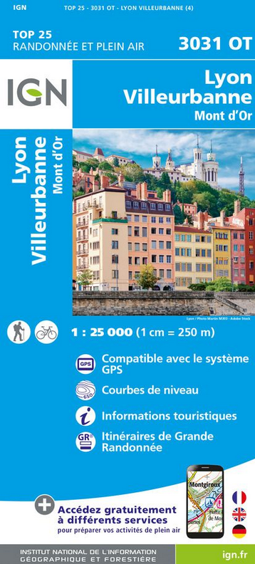 Rhone-Alpes 1:25.000 - Topographische Karte Frankreich Série Bleue