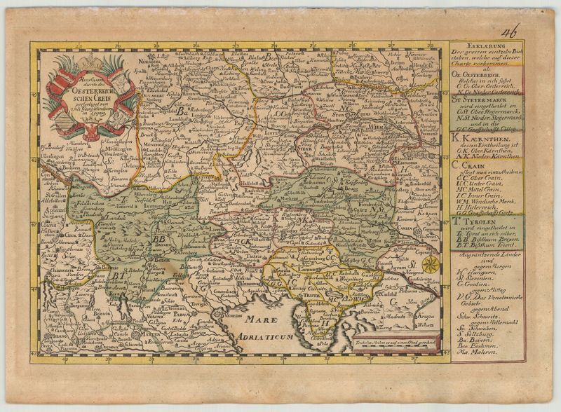 Österreich um das Jahr 1750 von Johann Georg Schreiber