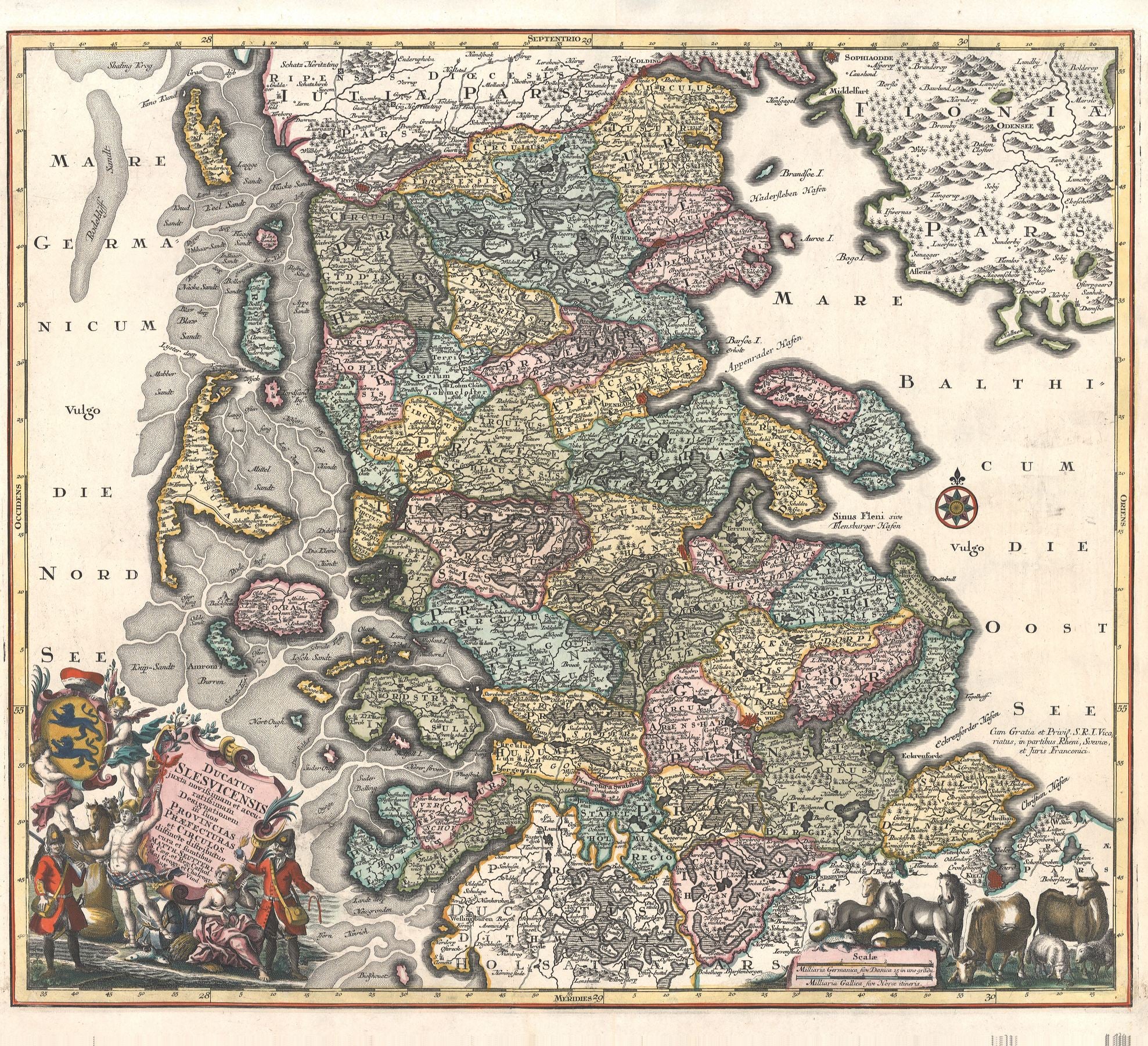 Schleswig im Jahr 1741 von Matthias Seutter