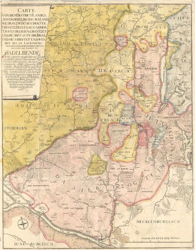 Lauenburg um das Jahr 1724