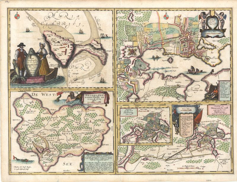 Helgoland im Jahr 1649 von Johannes Mejer