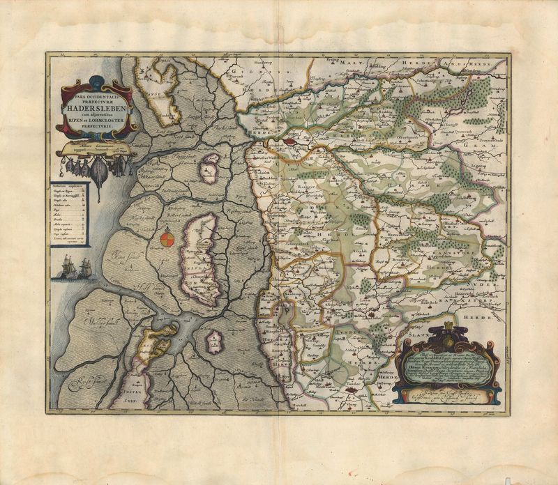 Dänemark im Jahr 1662 von Johannes Blaeu und Johannes Mejer