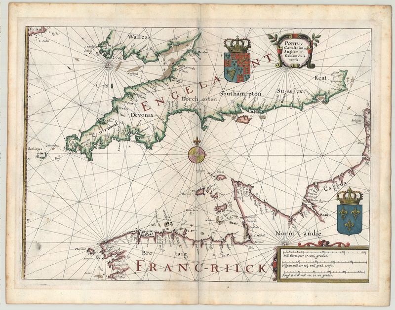Nordee Kanal im Jahr 1641 von Matthäus Merian