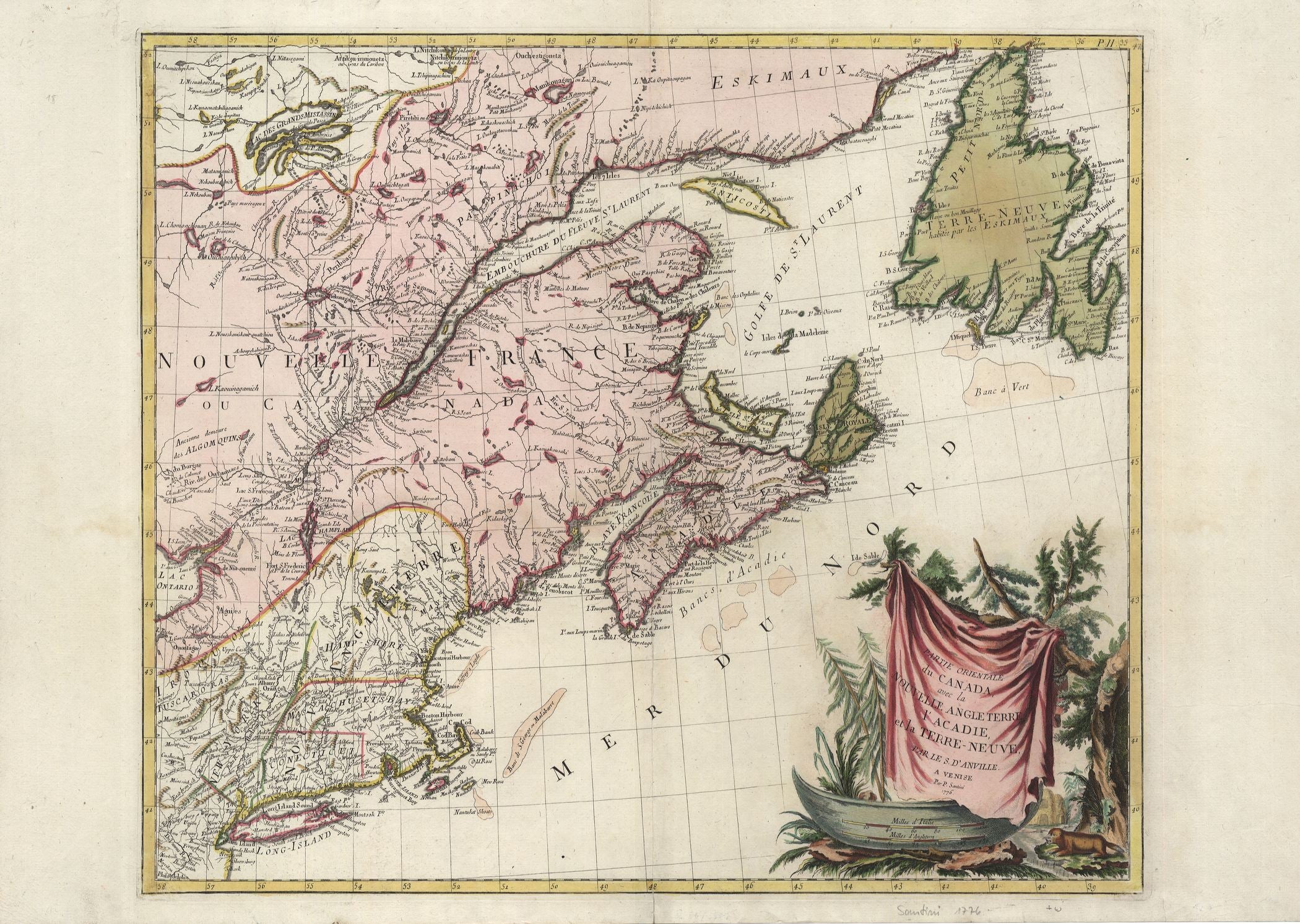 Kanada im Jahr 1776 von Paolo Santini