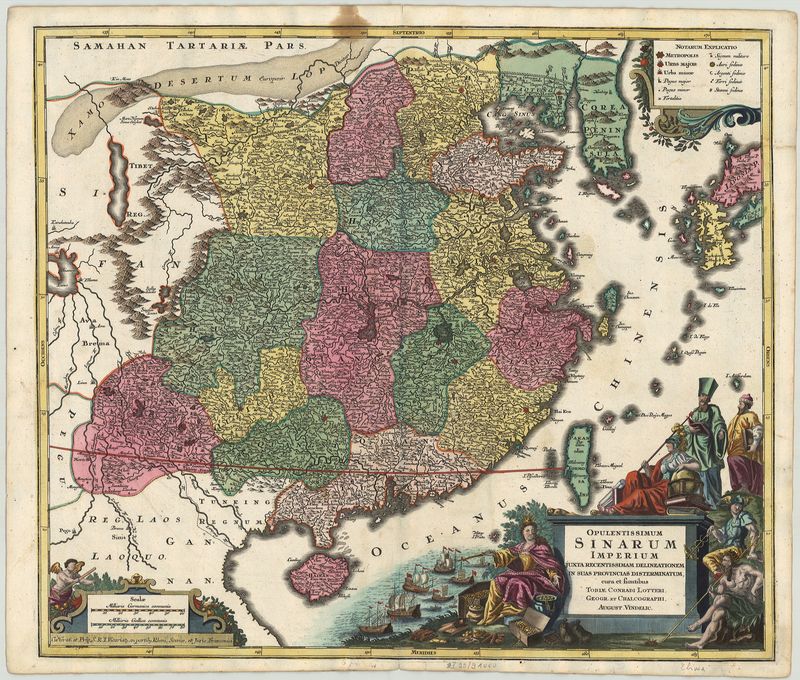 China um das Jahr 1760 von Tobias Conrad Lotter