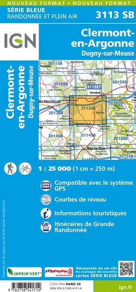 Champagne Nord 1:25.000 - Topographische Karte Frankreich