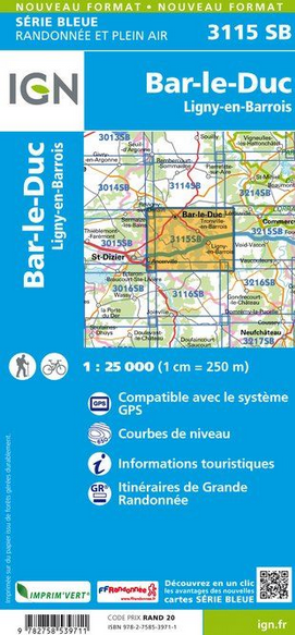 Champagne Nord 1:25.000 - Topographische Karte Frankreich