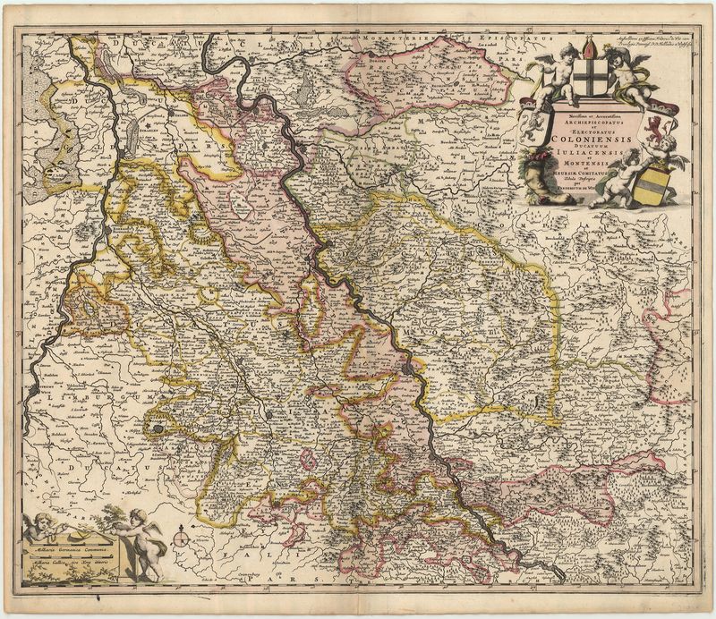Der Rhein in der Zeit um 1690 von Frederick de Wit