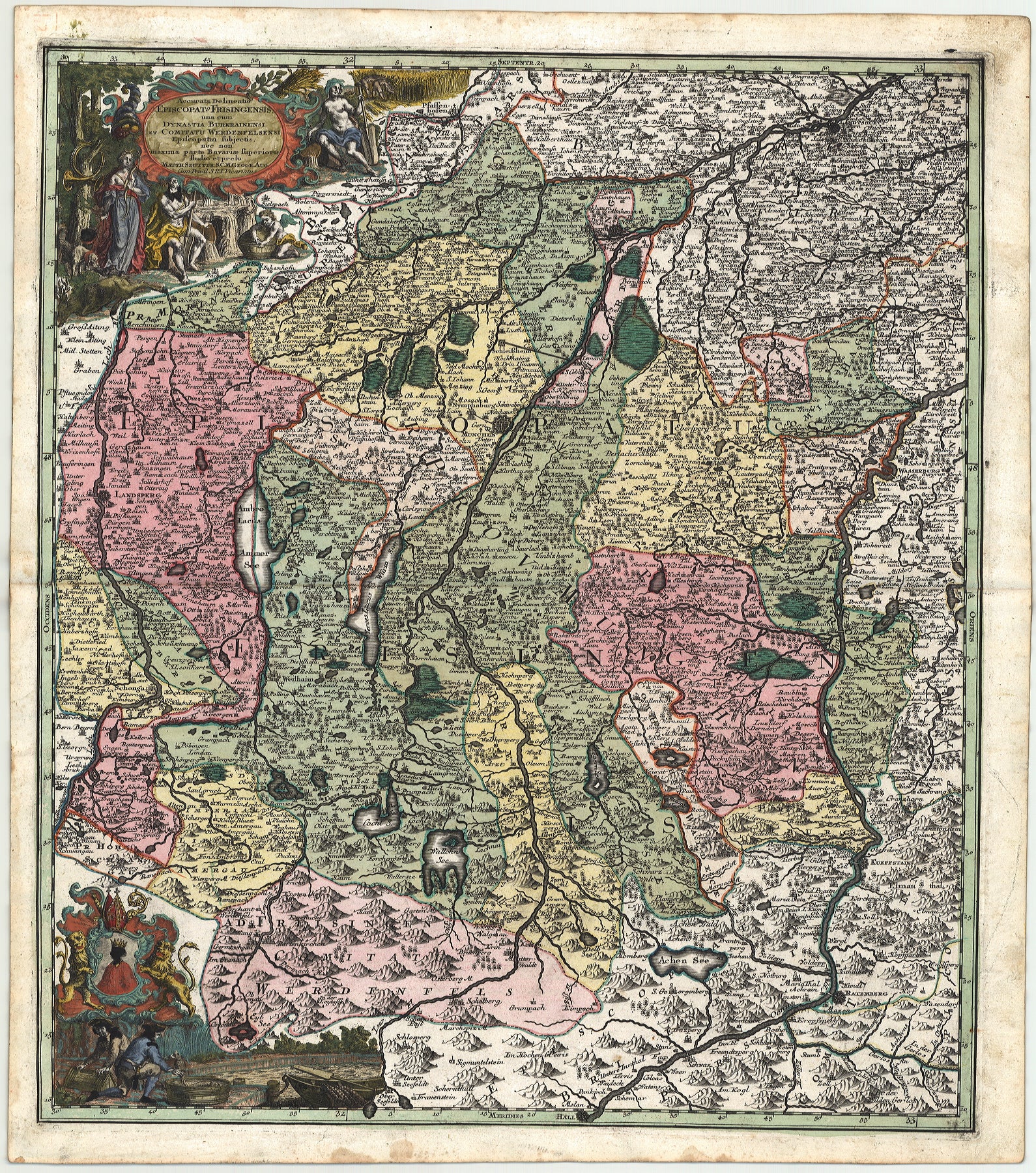 Oberbayern in der Zeit um 1750 von Matthias Seutter
