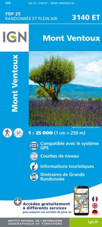 Cevennen, Ardéche 1:25.000 - Topographische Karte Frankreich Série Bleue