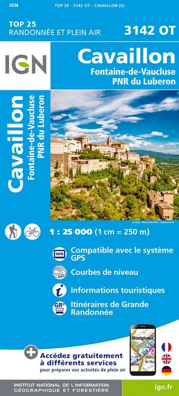 Provence & Côte d’Azur 1:25.000 - Topographische Karte Frankreich Série Bleue