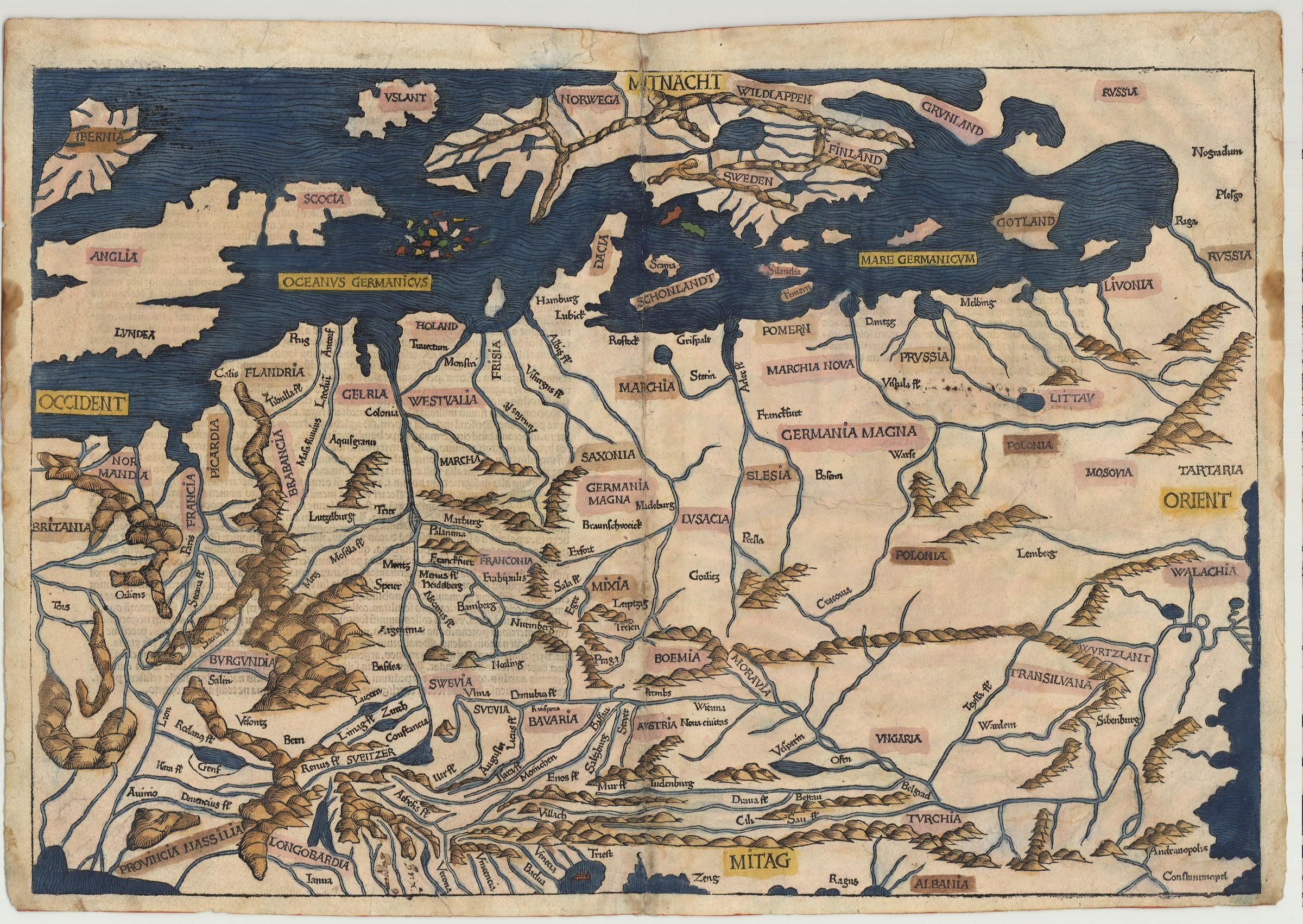 Deutschland & Europa im Jahr 1493 von Hartmann Schedel