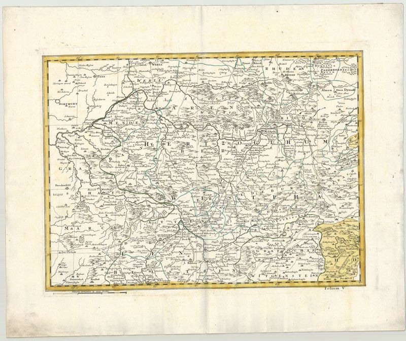 Westfalen in der Zeit um 1750 von Homann Erben