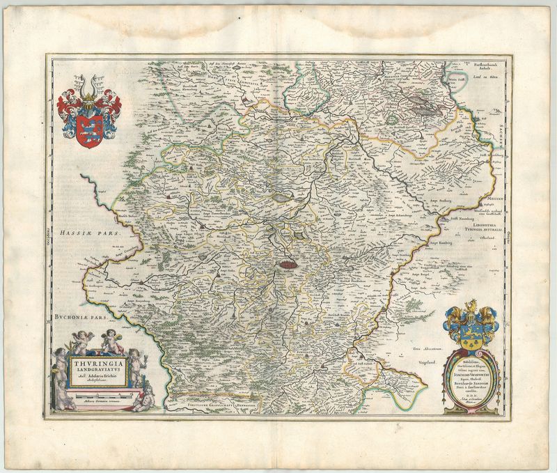 Thüringen nach 1659 von Joan & Cornelis Blaeu