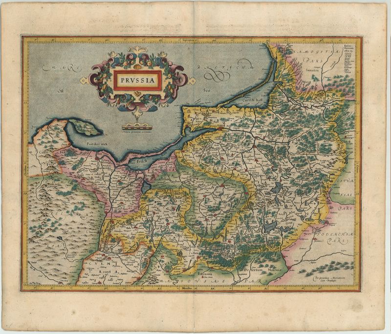 Preussen im Jahr 1613 von Gerard Mercator