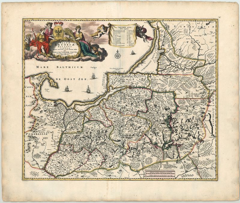 Preussen um das Jahr 1690 von Nicolaes Visscher