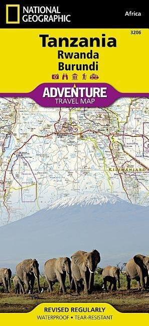 3206 Tanzania, Rwanda, Burundi - Adventure Map