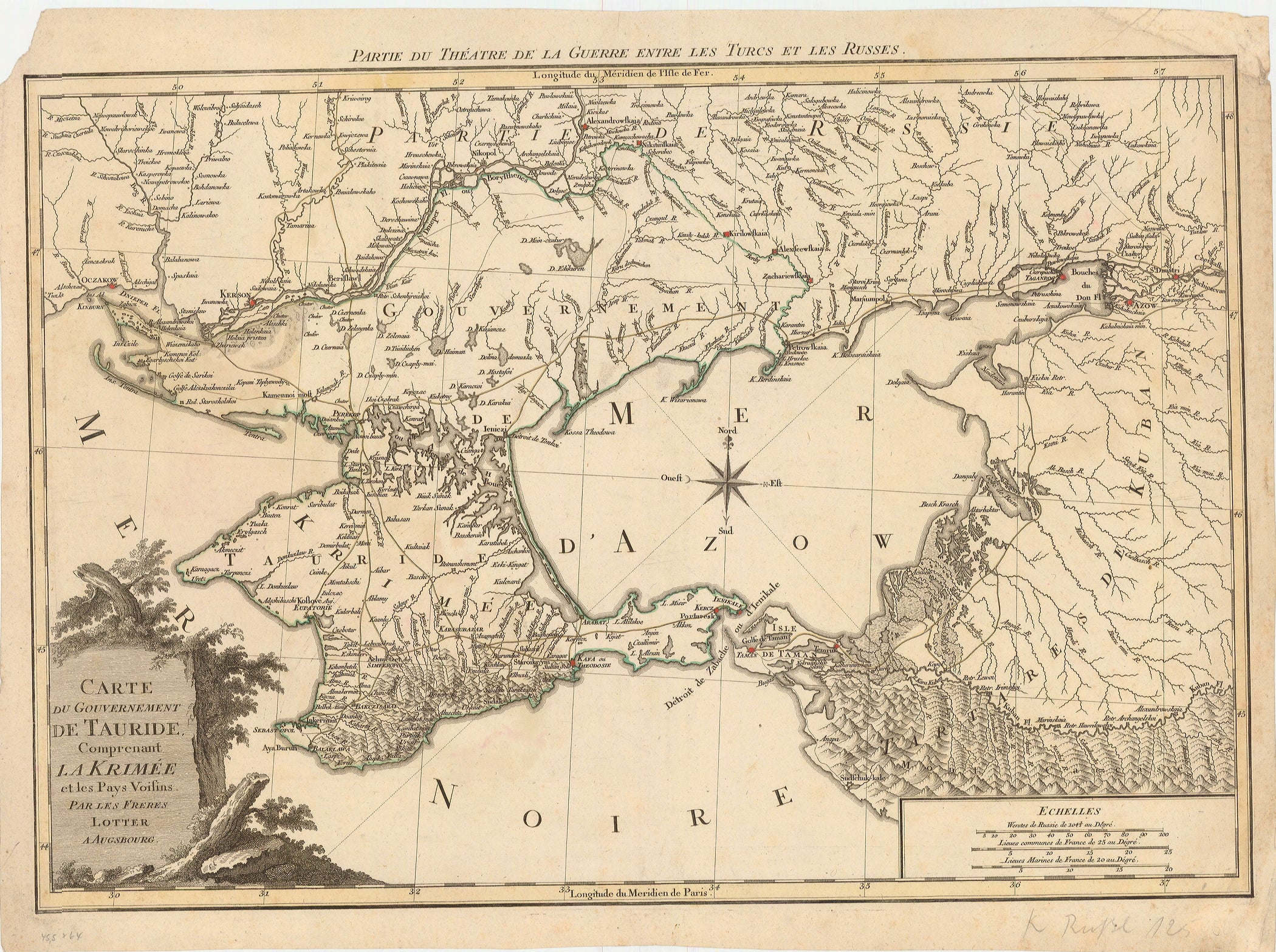 Russland um das Jahr 1790 von Gebrüder Lotter