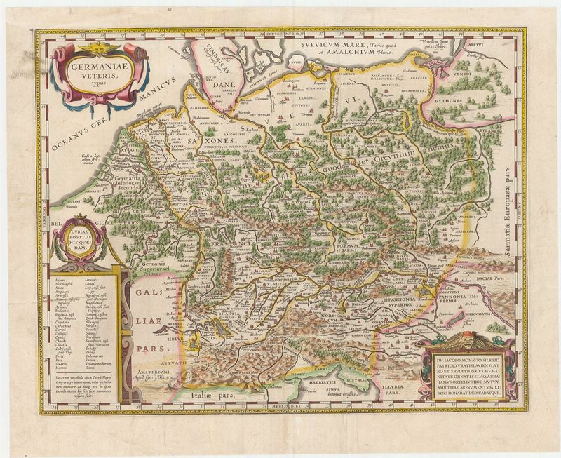 Deutschland im Jahr 1635 von Willem Janszoon Blaeu