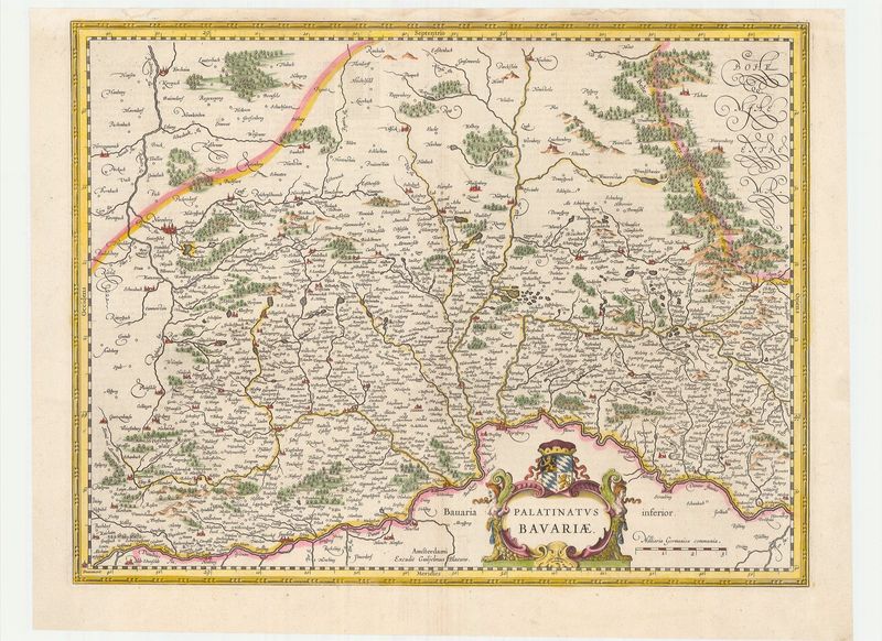 Bayern im Jahr 1635 von Willem Janszoon Blaeu