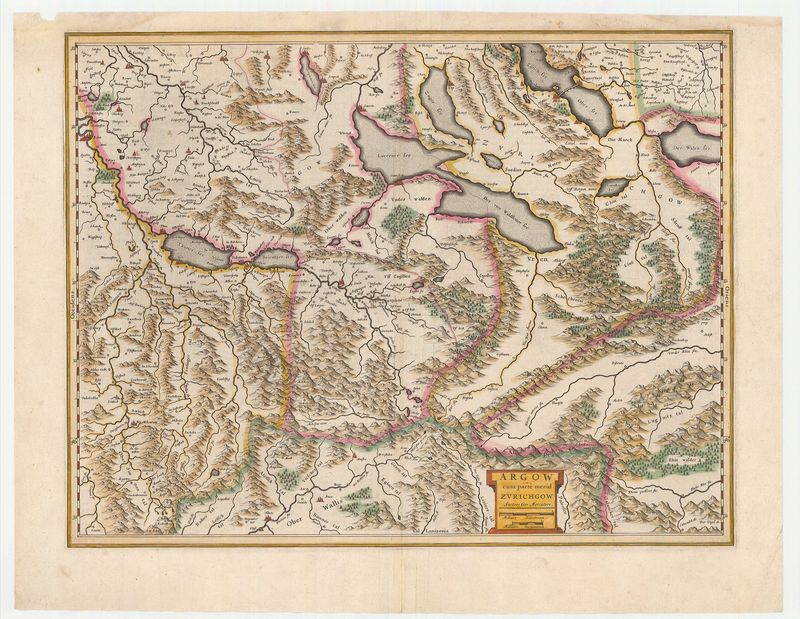 Schweiz im Jahr 1635 von Willem Janszoon Blaeu