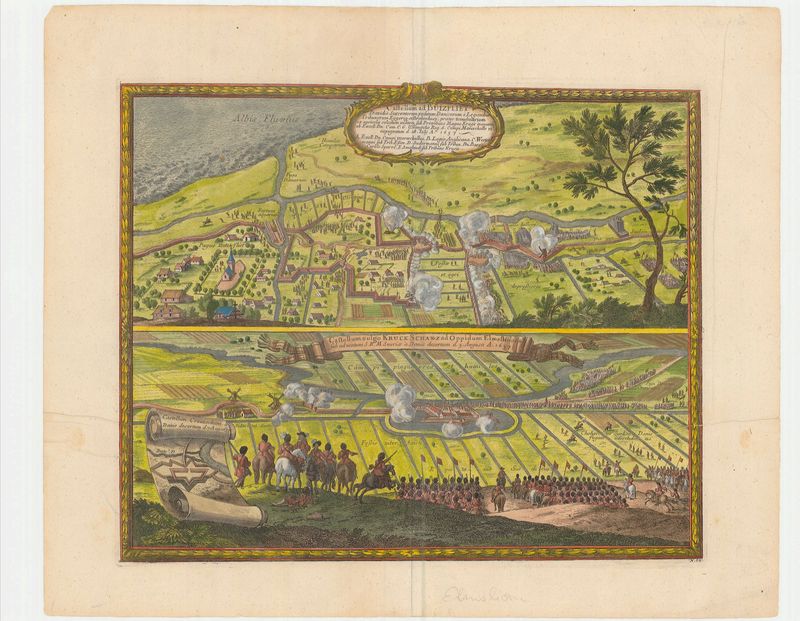 Elbgebiet im Jahr 1657 von Samuel von Dahlberg