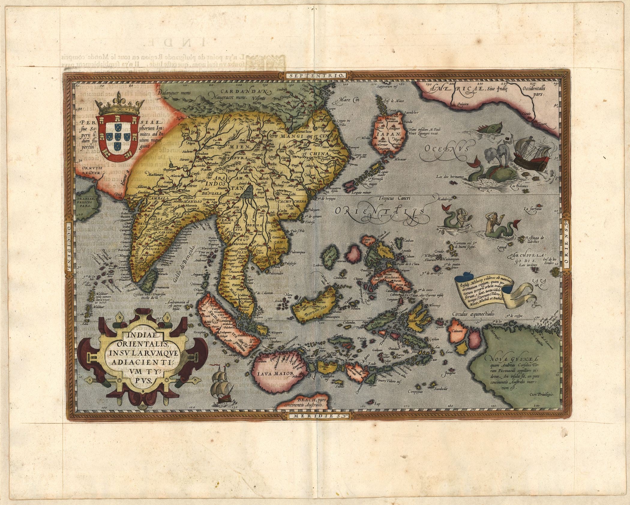Asien von Abraham Ortelius