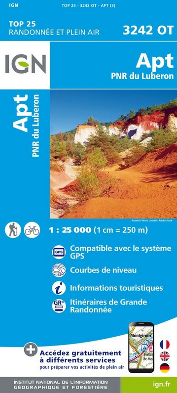 Provence & Côte d’Azur 1:25.000 - Topographische Karte Frankreich Série Bleue