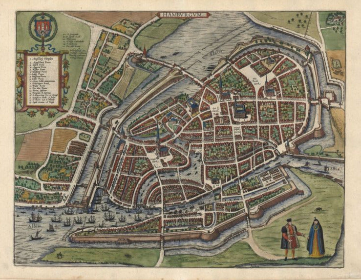 Hamburg um das Jahr 1590