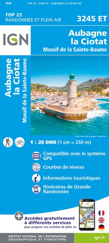 Provence & Côte d’Azur 1:25.000 - Topographische Karte Frankreich Série Bleue