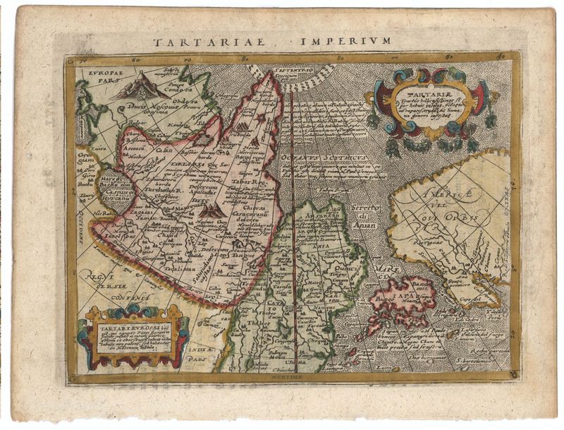 Nordpazifik in der Zeit um 1608 von Giovanni Antonio Magini