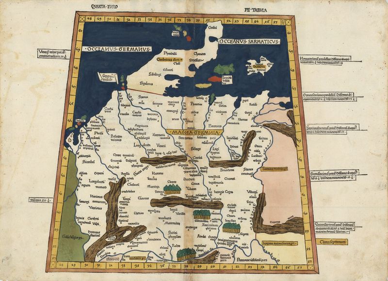 Deutschland im Jahr 1486 von Claudius Ptolemäus