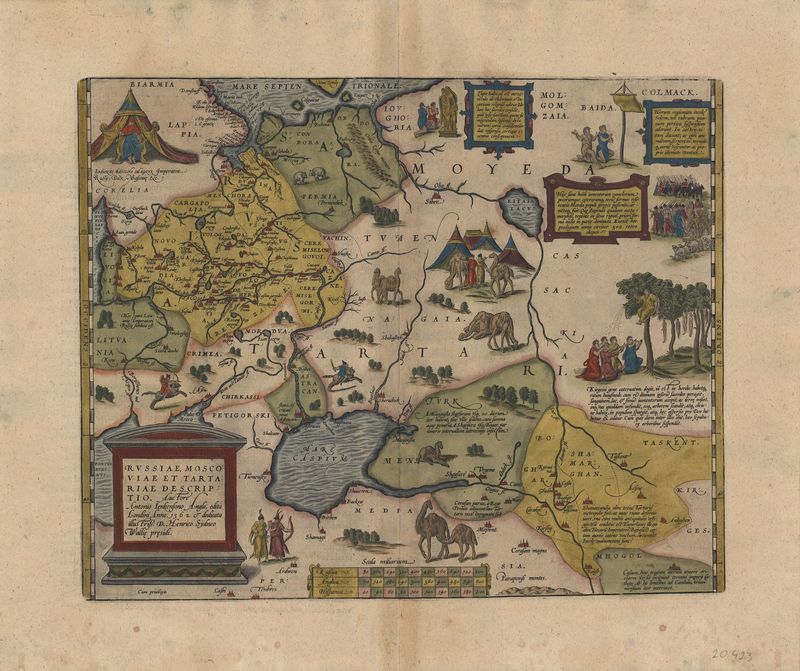 Russland im Jahr 1575 von Abraham Ortelius