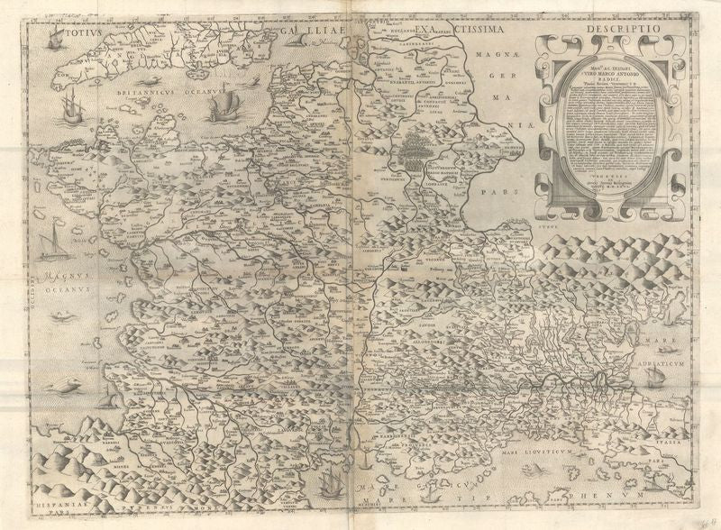 Frankreich im Jahr 1566 von Paolo Forlani