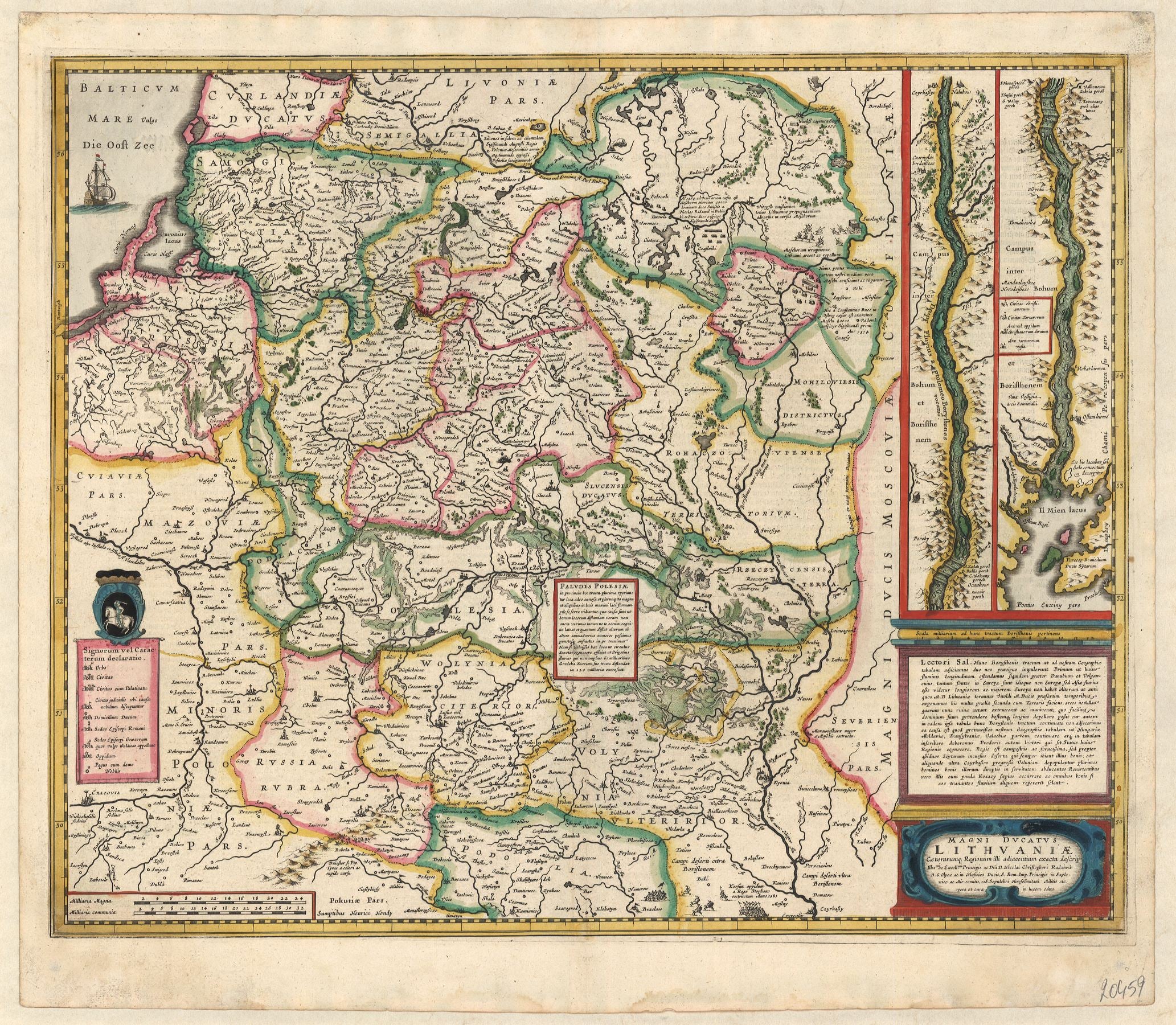 Lithauen / Polen im Jahr 1637 von Johannes Janssonius