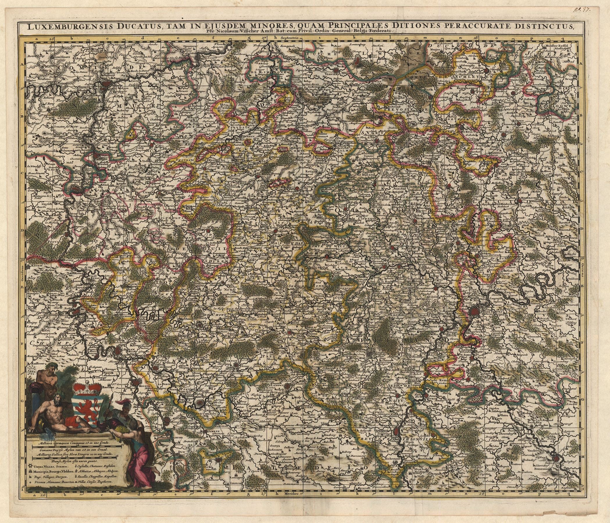 Luxemburg im Jahr 1683 von Nicolas Visscher
