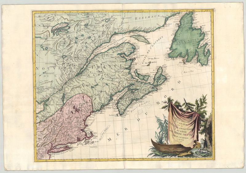 Kanada im Jahr 1776 von Paolo Santini & Giuseppe Antonio Remondini