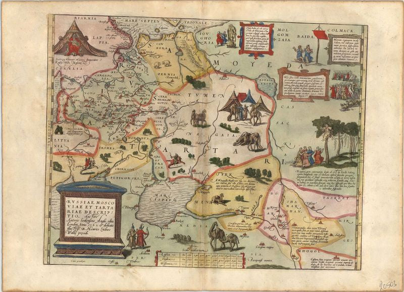 Russland im Jahr 1575 von Abraham Ortelius